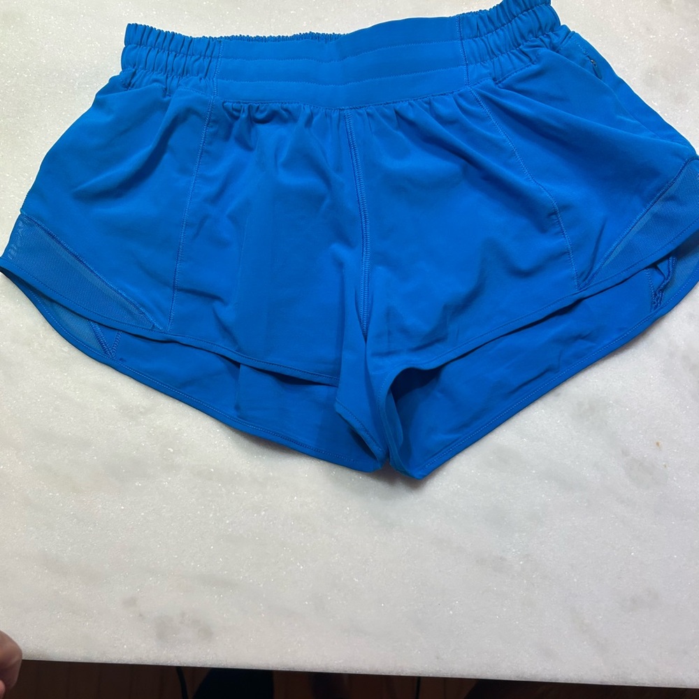 lululemon hotty hot 2.5 inch  Vibrant Blue Athletic Shorts